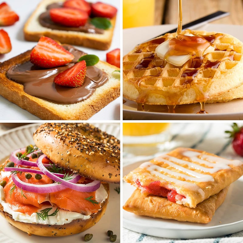 Nostalgia MyMini Single Slice Toaster | 1.25" Wide Slot, Portion Control, Compact Design, Adjustable Temperature, Cancel, Defrost, and Bagel Button | Removable Crumb Tray | Red - Image 5